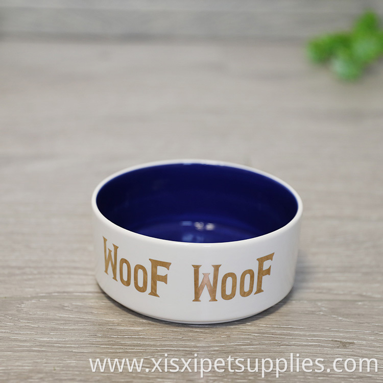 Wholesale Customizable OEM ODM Logo Sublimation Ceramic Pet Dog Bowl